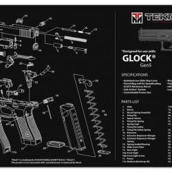 Tapis de démontage Tekmat pour Glock GEN5