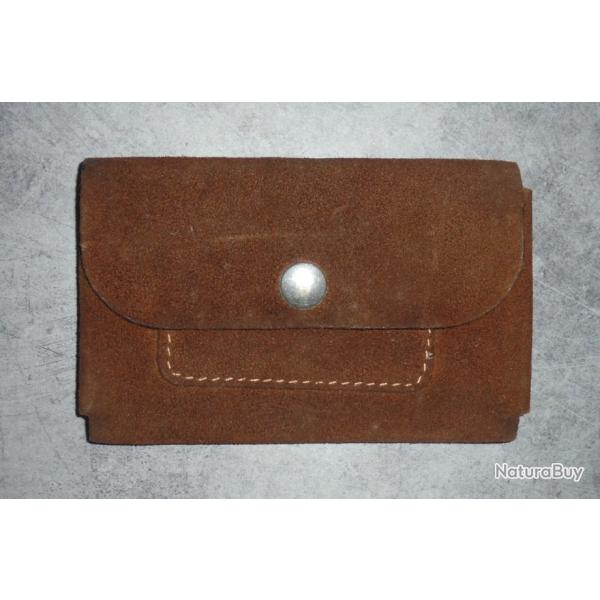 VINTAGE ANCIENNE PETITE POCHETTE PORTE-MONNAIE LONGCHAMP ?? MAROQUINERIE 14x9cm