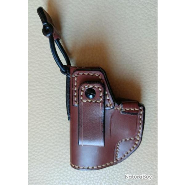 Holster "Inside IWB, Cuir, Gaucher pour GLOCK 43