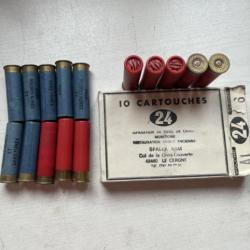 lot de 20 cartoucjhes cal 24/65