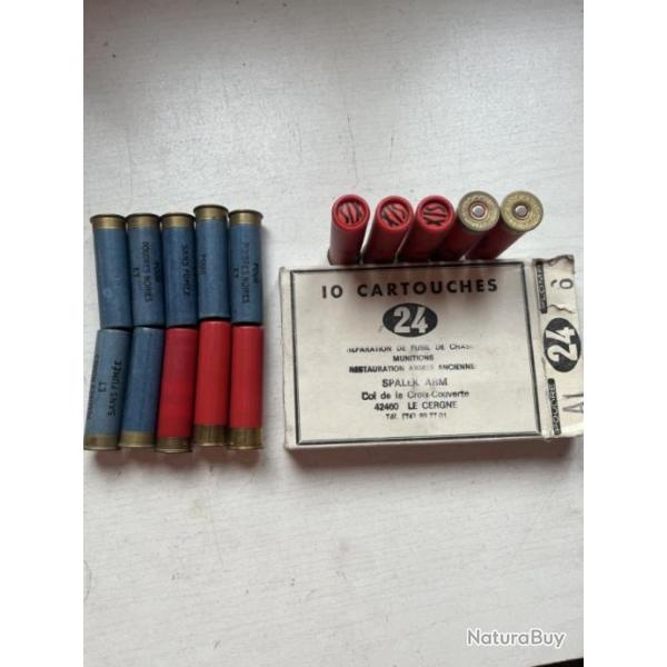 lot de 20 cartoucjhes cal 24/65