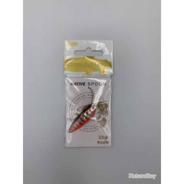 Cuillre ondulante Illex Native spoon 2,5 gr rouge