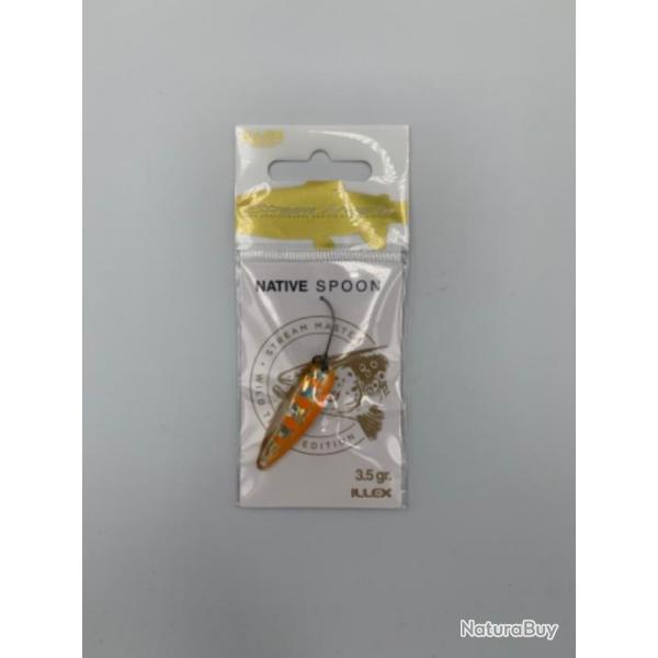 Cuillre ondulante Illex Native spoon 3,5 gr orange