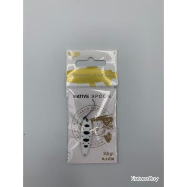 Cuillre ondulante Illex Native spoon 3,5 gr blanc