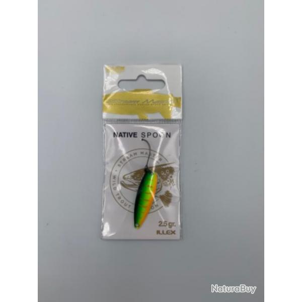 Cuillre ondulante Illex Native spoon 2,5 gr vert