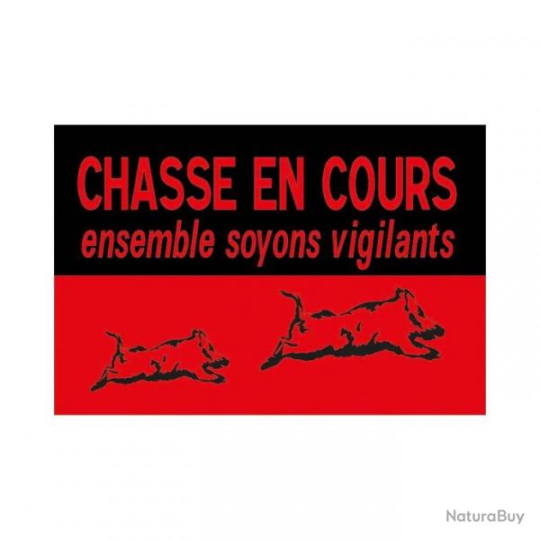 Panneau Chasse en Cours 60X40 TU SANS