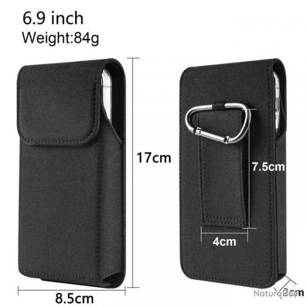 Coque Etui Ceinture Housse AntiChoc pour Smartphone, Modele: I