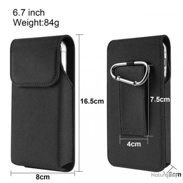 Coque Etui Ceinture Housse AntiChoc pour Smartphone, Modele: K