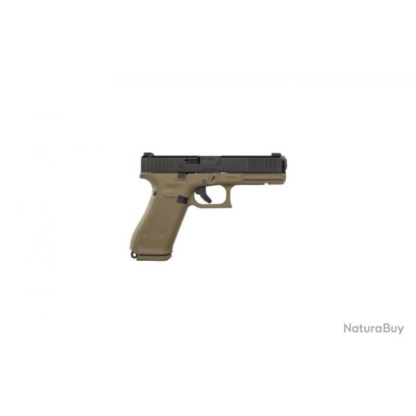 B - PISTOLET GLOCK 17 GEN 5 FR COYOTE CAL 9X19