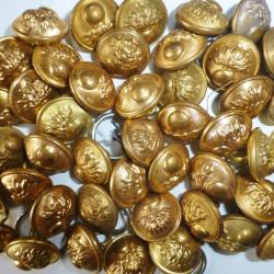 33 BOUTONS Uniforme GENDARMERIE MOBILE militaire Armée Ø 16 INFANTERIE GRENADE