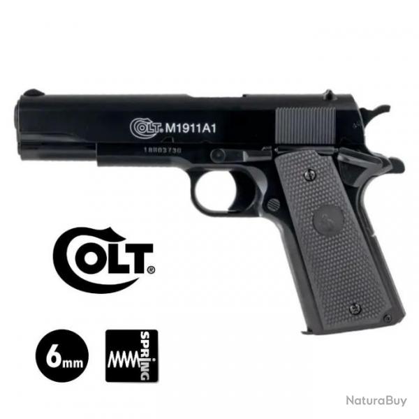 PISTOLET COLT 1911 Culasse fixe - 6 mm BB Spring 0.5J Arme seule