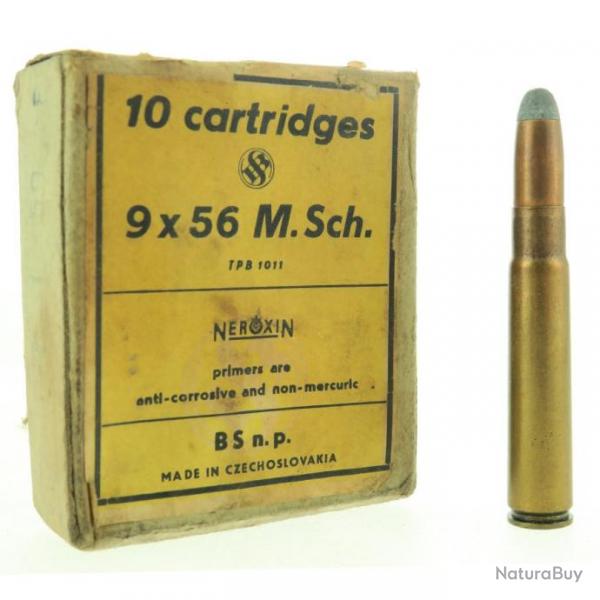 Boite de 7 Munitions 9mm Mannlicher-Schnauer (9x56) Sellier Bellot