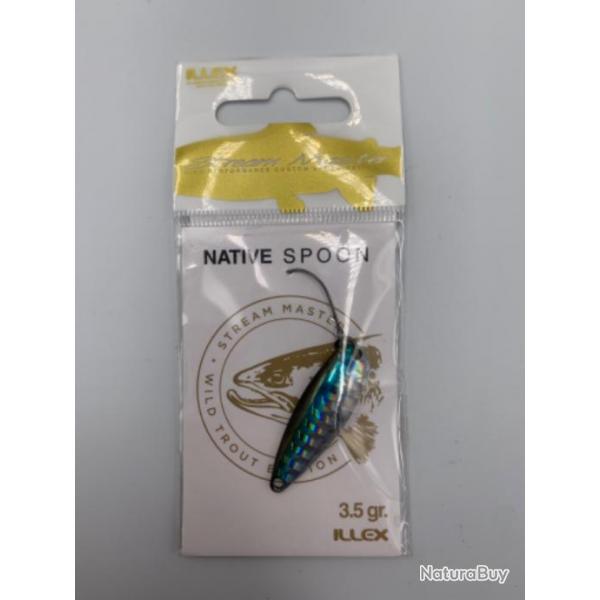 Cuiller Ondulante Illex Native Spoon - 3.5G bleu