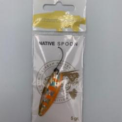 Cuiller Ondulante Illex Native Spoon 5g orange