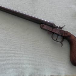 Pistolet de chasse de vènerie Belge TUCKAWAY calibre 36 12 mm 410 65 classé en D