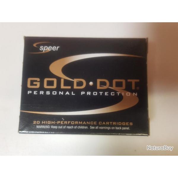 CARTOUCHES SPEER GOLD DOT CAL.32 AUTO GDHP 60GR