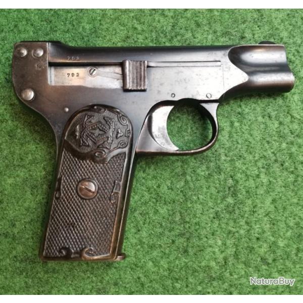 Pistolet CLEMENT modle 1903 type 1 - Calibre 5mm Clment (Occasion bon tat - Rvis) - CAT D