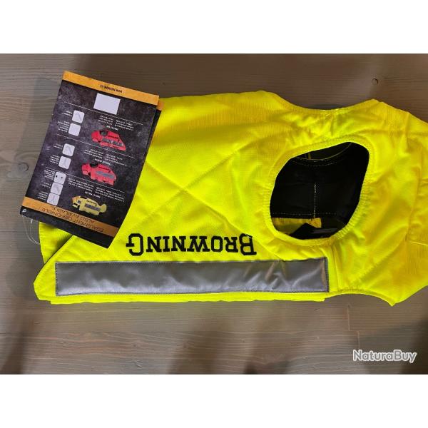 Vends gilet de protection Browning Protect Pro jaune en taille 65