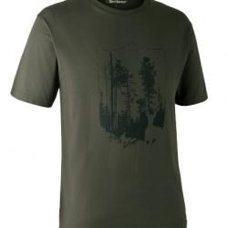 T-shirt DEERHUNTER WITH SHIELD vert