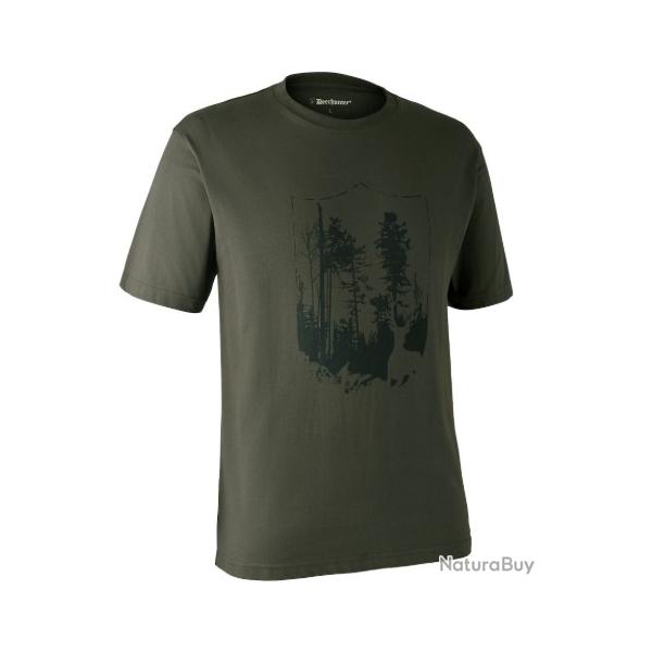 T-shirt DEERHUNTER WITH SHIELD vert