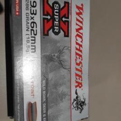 Winchester 9,3x62 , 286 grBoite de 20 balles