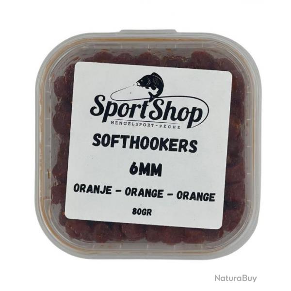 SPORTSHOP PELLETS D'ESCHAGES SOFTHOOKERS ORANGE 80GR 8mm