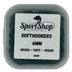 SPORTSHOP PELLETS D'ESCHAGES SOFTHOOKERS VERT 80GR 6,00mm