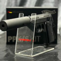 PISTOLET WALTHER PPK/S BLK KIT BBS 6MM GAZ 1,0 J