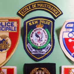 École de MAISTRANCE Lot 6 INSIGNES MILITAIRE ARMÉE Militaria Écusson POLICE Patch à coudre