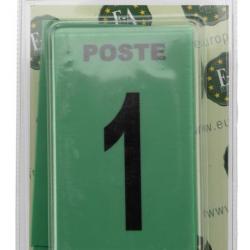 Lot de 27 plaques postes de chasse Vert