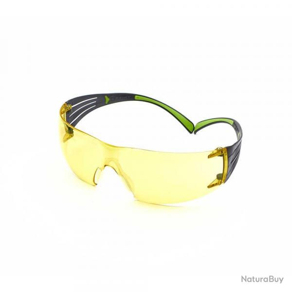 Lunettes de scurit 3M(TM) SecureFit(TM), anti-rayures/antibue, lentille ambre