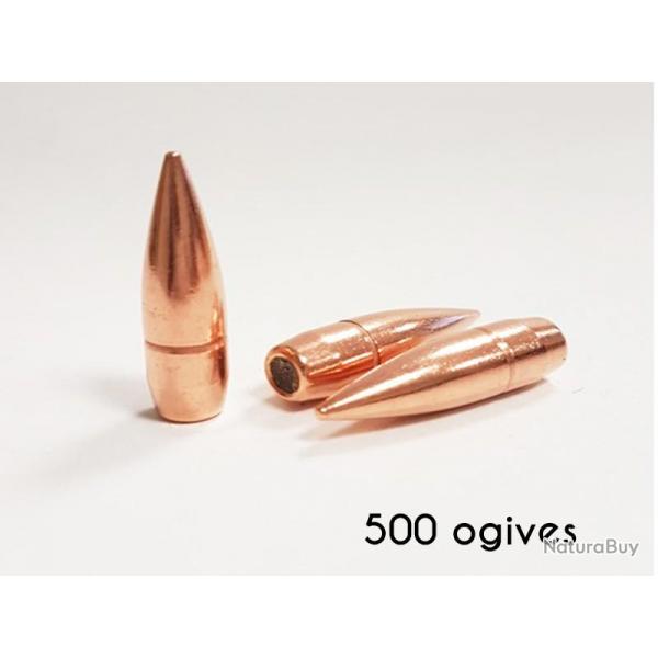 500 Ogives PARTIZAN .308 145grs FMJ BT 