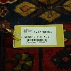 1 boite Nosler BT Sologne 6x62 Freres