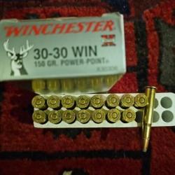 3 boites de 30-30 Winchester