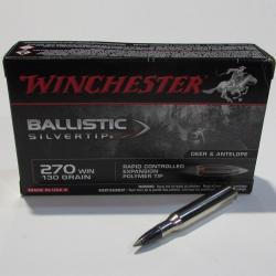 boite 20 cartouches 270 Winchester Ballistic Silvertip 130 grains