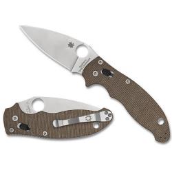 C101MPCW2 Couteau de poche Spyderco Manix 2 manche micarta