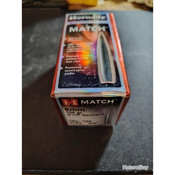 Ogives Hornady HPBT match 105 grains