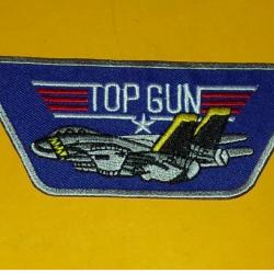 TISSU PATCH :  TOP GUN  , LONGUEUR 12 CM , BON ETAT VOIR PHOTO . POUR TOUT RENSEIGNEMENT ME CONTACTE