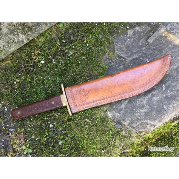 Ancien couteau Bowie. Port gratuit.