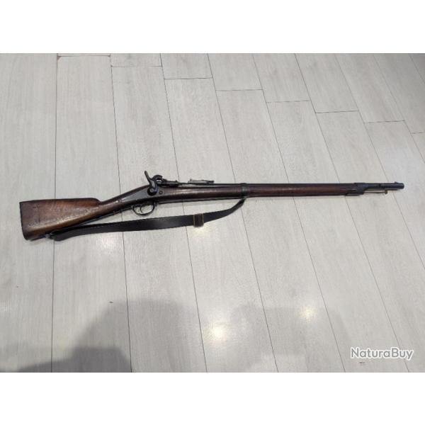 Carabine de chasseur 1867 rglo franais cal.69 (12) poudre noire ( remington 1858 colt 1851 1860 )