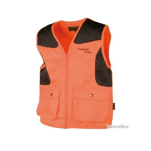 DESTOCKAGE GILET DE CHASSE TREELAND REF250TK NEUF TAILLE 12ANS  A 10 EUROS REF157