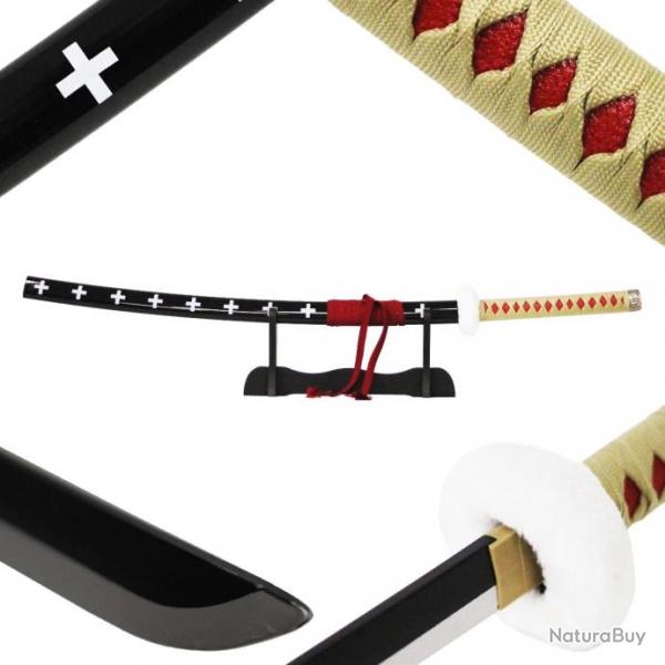 Katana Bois One Piece de Trafalgar Law Edition Rouge Dor