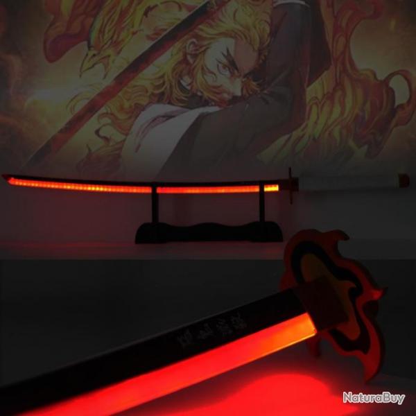 Katana LED en Mtal Rengoku Kyojuro dans Demon Slayer