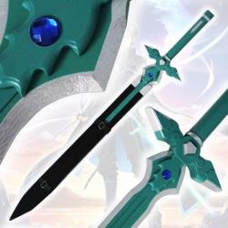 Epée Cosplay en Bois Dark Repulser Bleu de Kirito dans Sword Art Online SAO