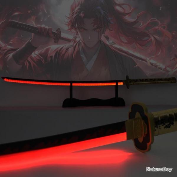 Katana LED en Mtal de Yoriichi Tsugikuni dans Demon Slayer