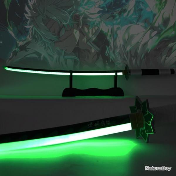 Katana LED en Mtal de Sanemi Shinazugawa dans Demon Slayer