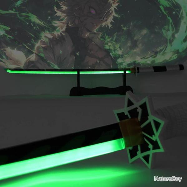 Katana Bois LED de Sanemi Shinazugawa dans Demon Slayer