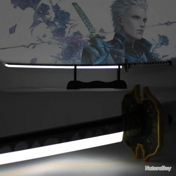 Katana Yamato LED en Bois Cosplay de Vergil Devil May Cry 5