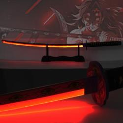 Katana LED en Métal de Kokushibo Première Lune Supérieure dans Demon Slayer