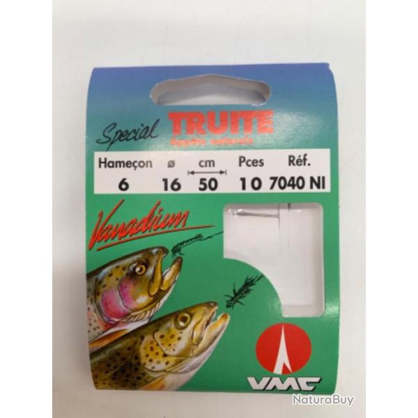 Hameons monts VMC spcial truite appts naturels n6 0,16mm